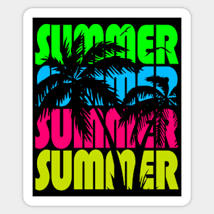 Palm Trees In Summer Sticker